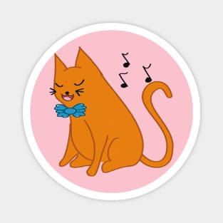 singing cat Magnet